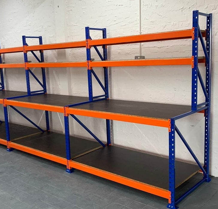4 Tier Heavy Duty Packing Workbench 2000mm h x 600mm d x 2100mm w - UK Pallet Racking