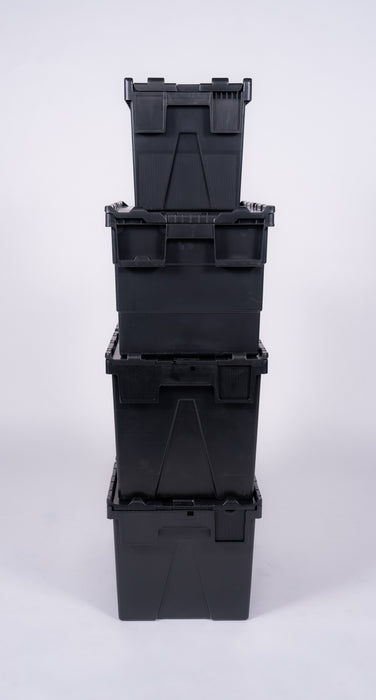 Attached Lid Nested Euro Storage Container 600mm x 400mm