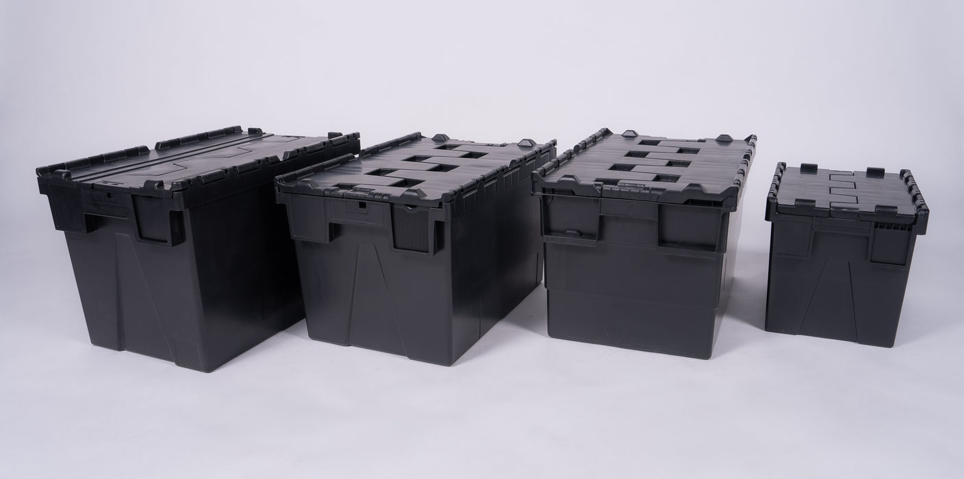Attached Lid Nested Euro Storage Container 600mm x 400mm