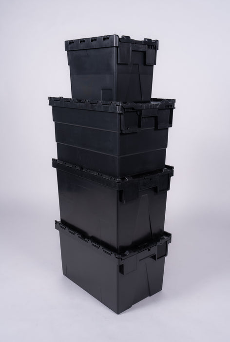 Attached Lid Nested Euro Storage Container 600mm x 400mm