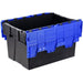 Attached Lid Euro Storage Container With Coloured Lids - UK Pallet Racking