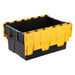 Attached Lid Euro Storage Container With Coloured Lids - UK Pallet Racking