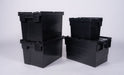 Attached Lid Nested Euro Storage Container 600mm x 400mm - UK Pallet Racking