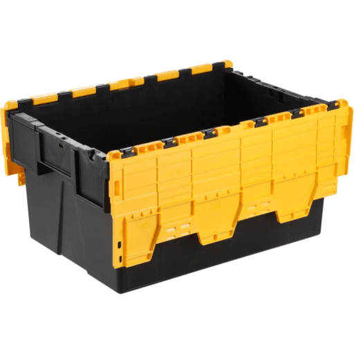 Attached Lid Nested Euro Storage Container 600mm x 400mm - UK Pallet Racking