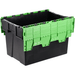 Attached Lid Nested Euro Storage Container 600mm x 400mm - UK Pallet Racking