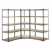 Corner 5 Shelf Shelving with 2 Bays - UK Pallet Racking