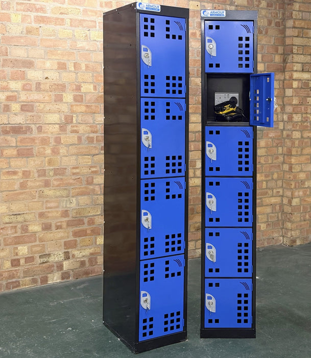 Express Tool Charging Lockers with Perforated Doors - UK Pallet Racking
