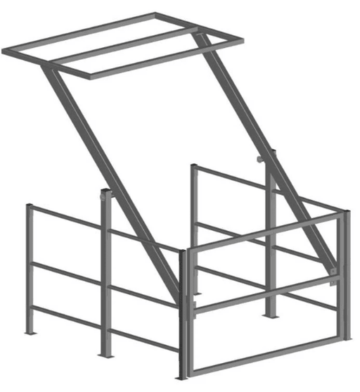 Mezzanine Saftey Pallet Gate Up and Over Seesaw - UK Pallet Racking