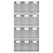 Rhino Tilt Storage Bins With Louvre Panels - UK Pallet Racking