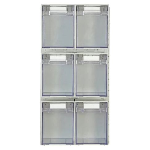 Rhino Tilt Storage Bins With Louvre Panels - UK Pallet Racking