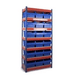 Rivet Racking Bays with Mixed 420 & 280mm Shelf Bins - UK Pallet Racking