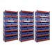 Rivet Racking Bays with Mixed 420 & 280mm Shelf Bins - UK Pallet Racking