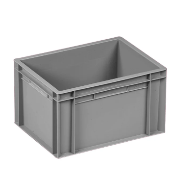 Solid Euro Container with Open Handles - UK Pallet Racking