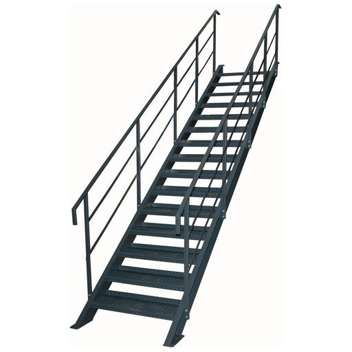 Steel Mezzanine Staircase - UK Pallet Racking