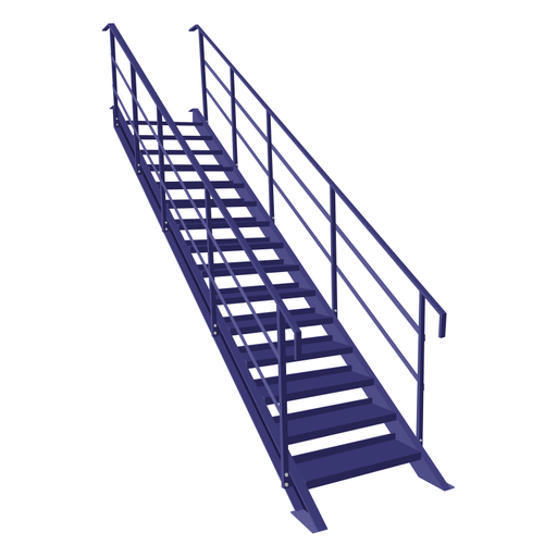 Steel Mezzanine Staircase - UK Pallet Racking